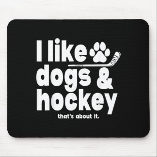 Mousepad Hóquei de Cachorro Gosta Disso Sobre Cachorros E H