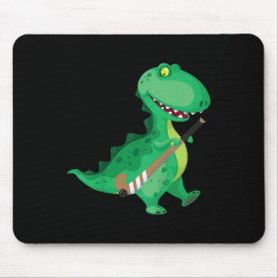 Mousepad Hóquei de Campo Infantil Dinossauro Engraçado 