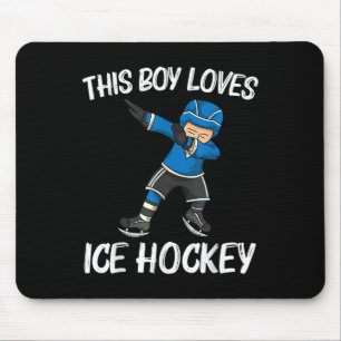 Mousepad Hóquei no Gelo Divertido Para Meninos Campo Rink N