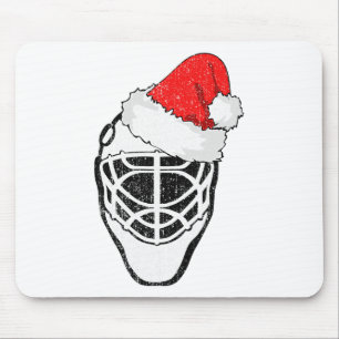 Mousepad Hóquei no Gelo Natal Funil Guarda-Rede Chapéu do P