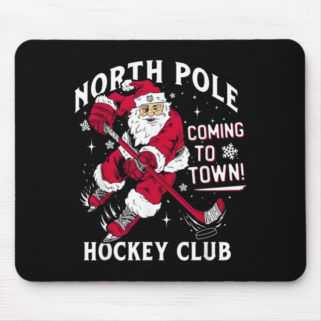 Mousepad Hóquei Polo Norte Chegando ao Natal da Cidade (Frente)