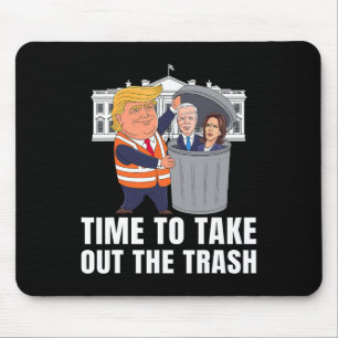 Mousepad Hora De Levar O Lixo Fora Engraçado Trump