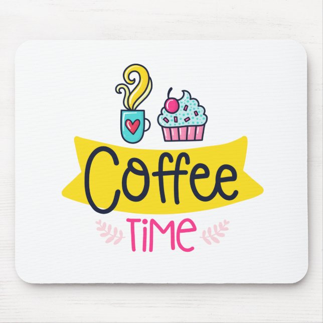 Mousepad Hora do café (Frente)