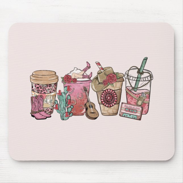 Mousepad Hora do Café do Cowboy (Frente)