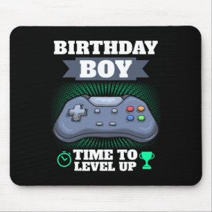 Mousepad Hora do Menino para Subir de Nível Festa Tema de V