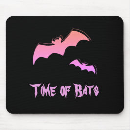 Mousepad Hora dos Morcegos - Pop de Abstrato, rosa e roxo