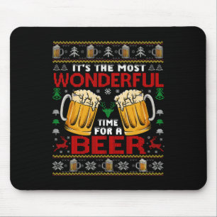 Mousepad Hora Maravilhosa Para Uma Beer Feia De Natal