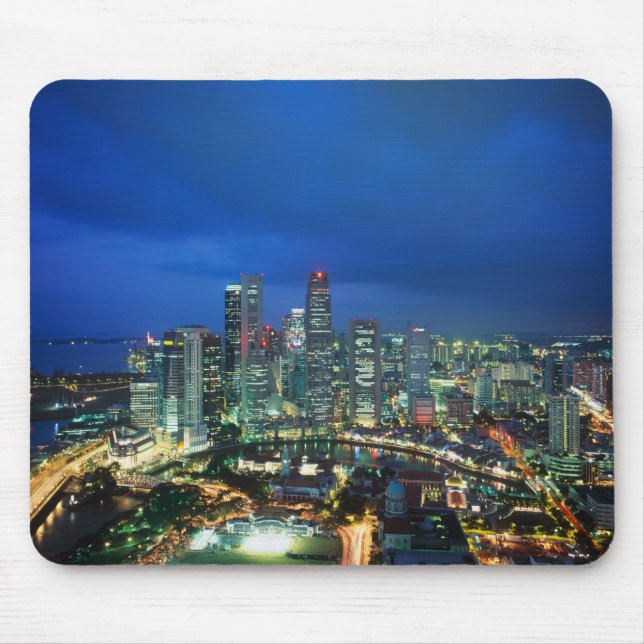Mousepad Horizonte de Singapura à noite, Singapura (Frente)