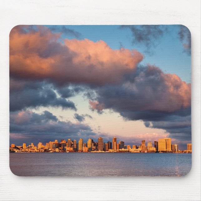 Mousepad Horizonte urbano da cidade da Baía de San Diego (Frente)