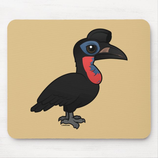 Mousepad Hornbill à terra Abyssinian de Birdorable (Frente)