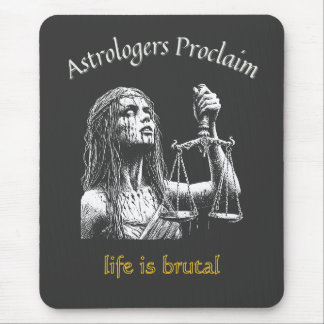 Mousepad Horóscopo Sarcástico de Libra - A Vida É Brutal