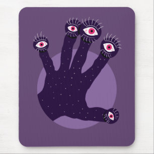 Mousepad Horror Assustador Com Olhos