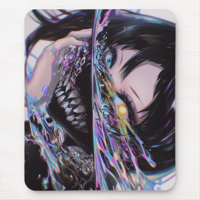 Mousepad Horror Iridescente de Animes: Monstro do Sorriso L (Frente)