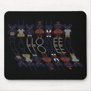 Mousepad Horror Spooky Stick Cross Halloween Monstros