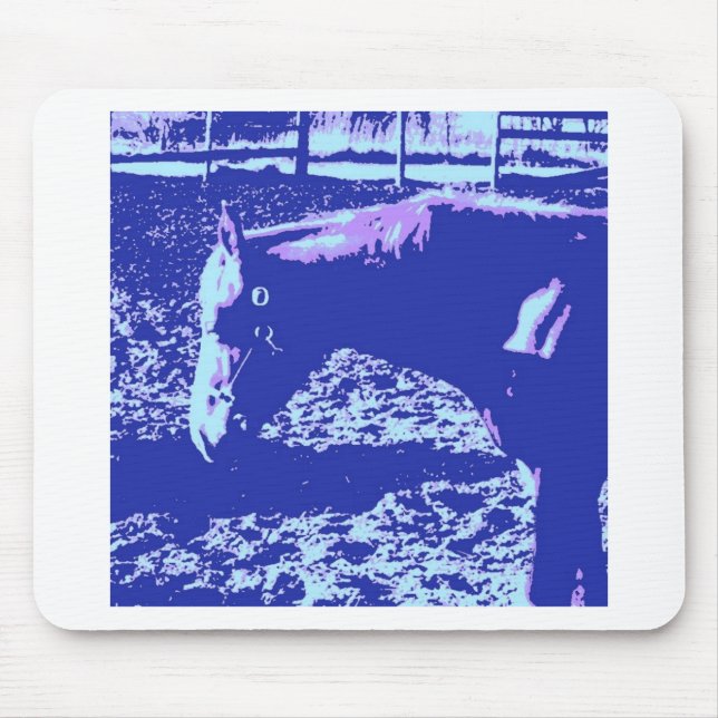 Mousepad Horse Grazing Pop Art (Frente)
