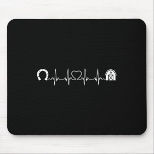 Mousepad Horsescuto Ss Cute Ss Barn Heartbeat Rid