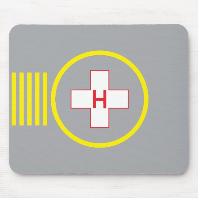 Mousepad Hospital 5 do tapete do rato do heliporto (Frente)