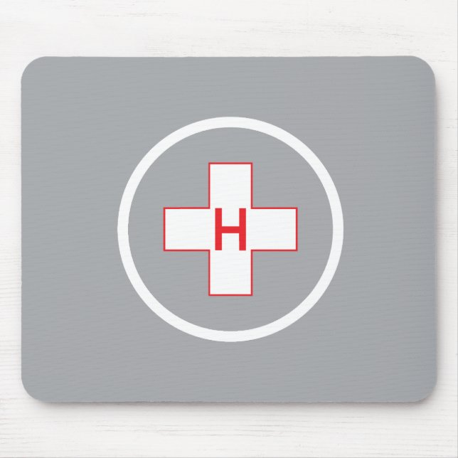 Mousepad Hospital do tapete do rato do heliporto (Frente)