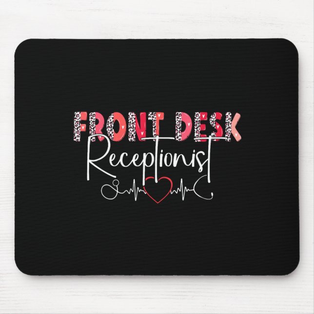 Mousepad Hostal Receptionist Office Valentine Nursing Tee W (Frente)