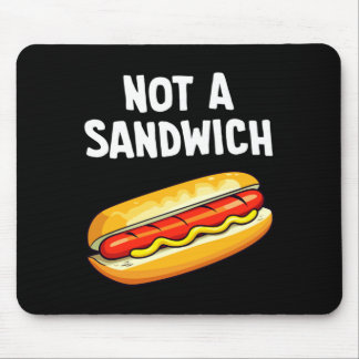 Mousepad Hot dog not a sandwich performance