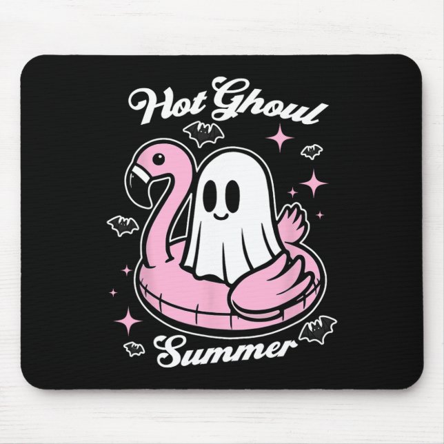 Mousepad Hot Ghoul Summer Flamingo Ghost Summerdal (Frente)