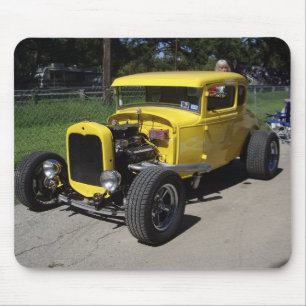 Mousepad Hot rod amarelo