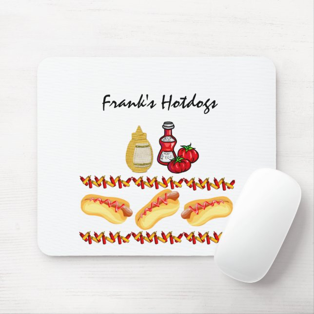 Mousepad Hotdog Ketchup Comida Mouse Pad! (Com mouse)
