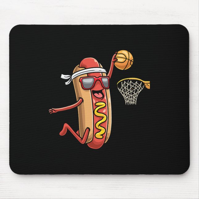 Mousepad Hotdog Roll De Pão Jogando Pla Esportiva De Basque (Frente)