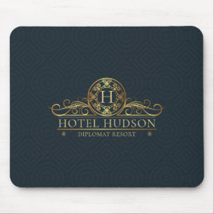 Mousepad Hotel Resort Branding Luxury Monograma