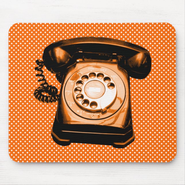 Mousepad Hotline - Padrão de Rede Laranja (Frente)