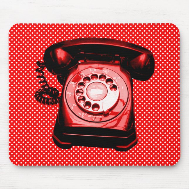 Mousepad Hotline - Padrão Red Net (Frente)