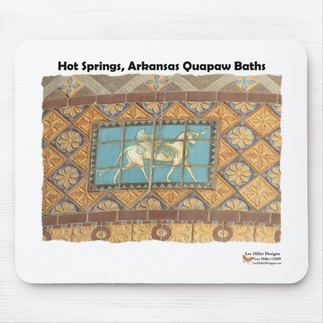 Mousepad HotSprings, Roupa de presentes de Azulejos de Dome (Frente)