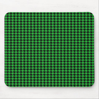 Mousepad Houndstooth preto no verde