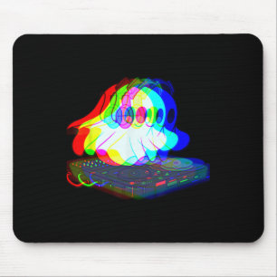 Mousepad House Music Ghost Halloween Techno Rave Halloween