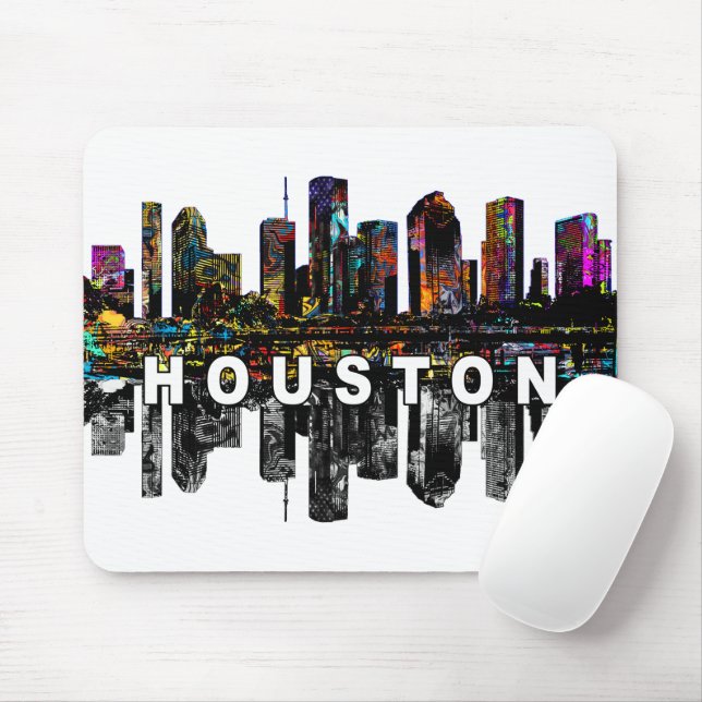 Mousepad Houston, Texas in graffiti  (Com mouse)
