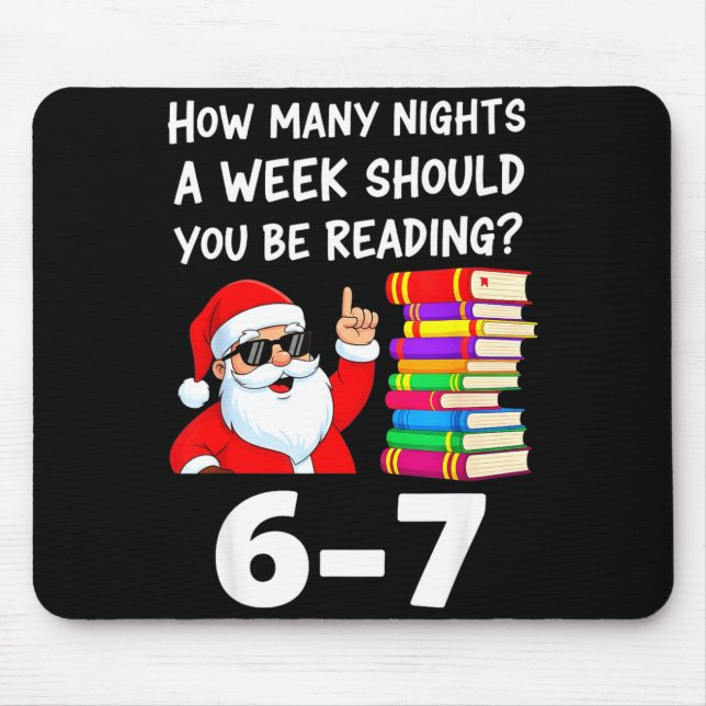 Mousepad How Many Nights A Week Should You Be Reading 67 Ch (Frente)