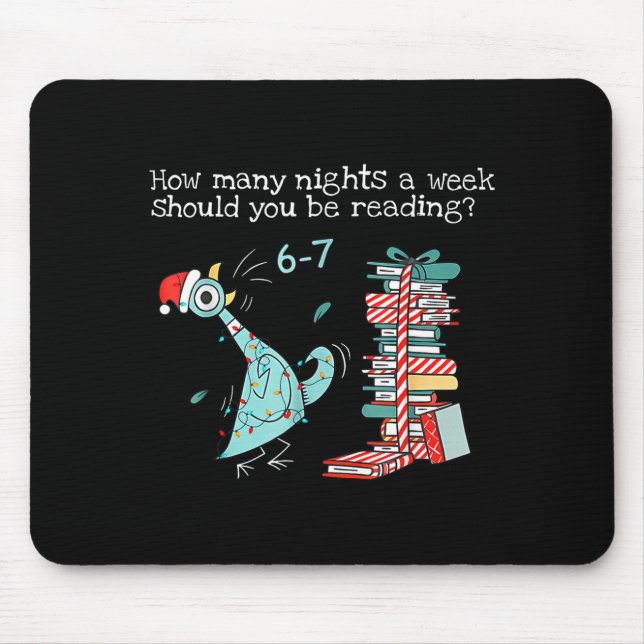 Mousepad How Many Nights A Week Should You Be Reading 6-7 T (Frente)