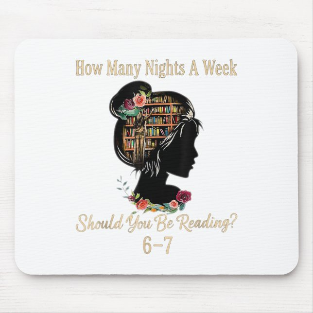Mousepad How Many Nights Reading 67 Funny Meme Six Seven Te (Frente)