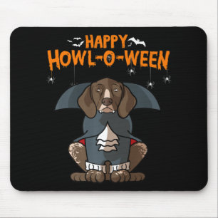 Mousepad Howloween German Shorthired Dog Halloween