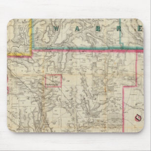 Mousepad How's Map of The Oil District of Pennsylvania