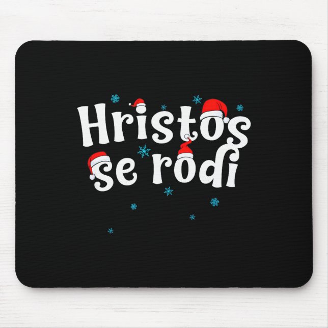 Mousepad Hristos Se Rodi Serbian Christmas  (Frente)