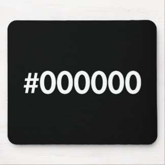 Mousepad HTML Black RGB
