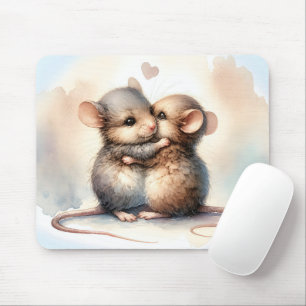 Mousepad Hug do rato Watercolor