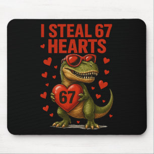 Mousepad Hugvyn eu roubo 67 corações do dinossauro do dia d