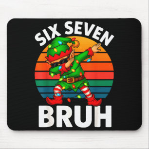 Mousepad Hugvyn Six Seven 6 7 Meme Dabbing Elfo Alegre Nata