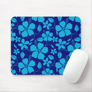MOUSEPAD HULA HAVAIANA (HIBÍSCO) AZUL ESCURO/CLARO