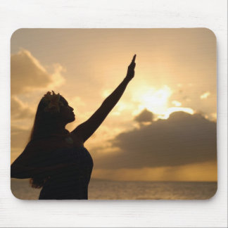 Mousepad Hula na praia havaiana