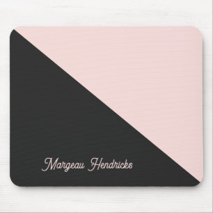 Mousepad Hulha Elegante de dois tons e rosa