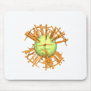 Mousepad Humano abstrato