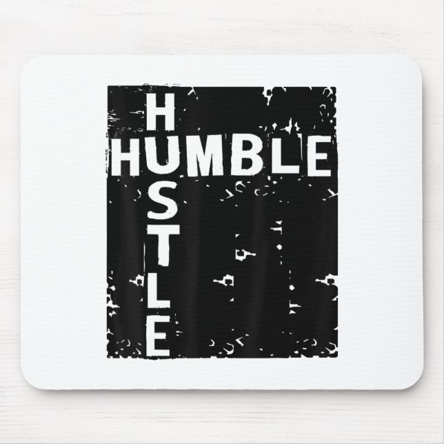 Mousepad Humble Hustle Insrational Motivational Entrepreneu (Frente)